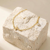 Gold Horizontal Cross Bracelet