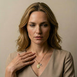 Miraculous Virgin & Zircon Cross Necklace