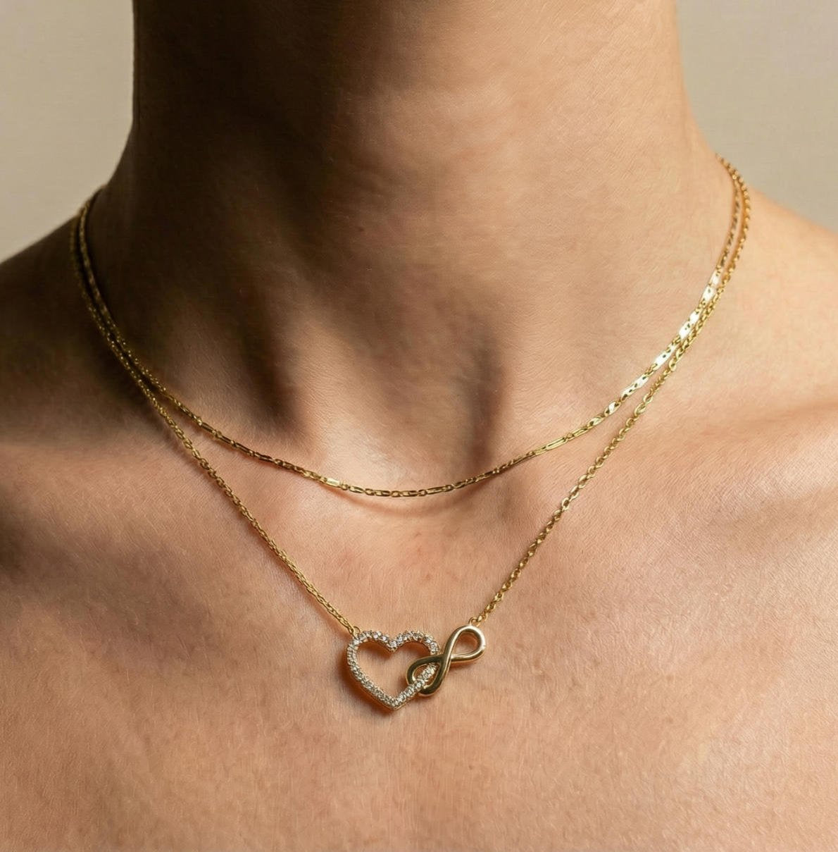 Infinite Love Heart Necklace