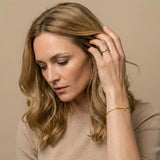 Gold Horizontal Cross Bracelet