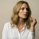 Fine Horizontal Cross Necklace