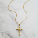 Pink Cross Pendant Necklace