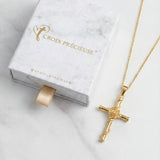 Pink Cross Pendant Necklace