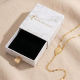 Golden Grace Rosary Cross Necklace