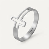 Open Design Cross Ring