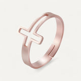 Open Design Cross Ring