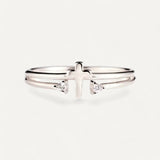 Silver Cross Ring for Women