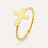Eternity Cross Ring