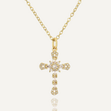 Royal Radiance Cross Necklace