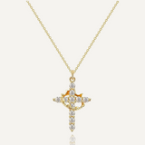 Crowned Cross Necklace