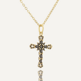 Royal Radiance Cross Necklace