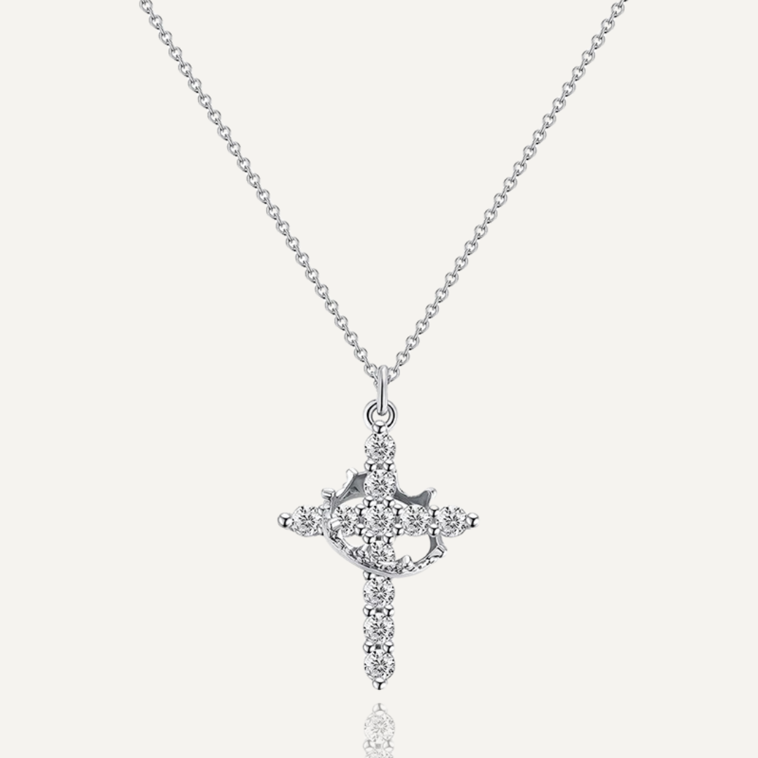 Crowned Cross Necklace