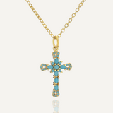 Royal Radiance Cross Necklace