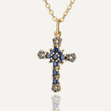 Royal Radiance Cross Necklace
