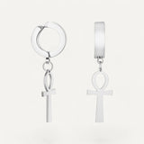 Men’s Ankh Cross Earrings