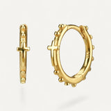 Rosary Cross Earrings