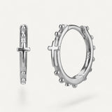 Rosary Cross Earrings