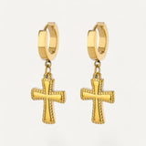 Minimalist Cross Earrings