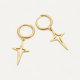 Bethlehem Star Cross Earrings