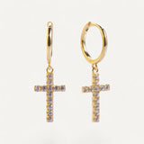 Women’s Dangling Cross Earrings