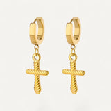 Twisted Cross Earrings