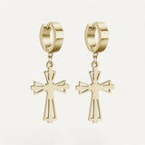Dangling Cross Earrings