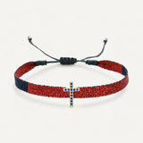 Boho Bracelet with Cross Charm