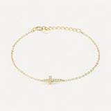 Adjustable Cross Bracelet