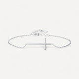 Silver Cross Bracelet for Women