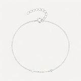 Cross Bracelet with Precious Stone