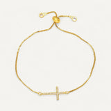 Unique Clasp Cross Bracelet