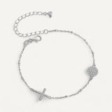 Minimalist Beaded Cross Bracelet