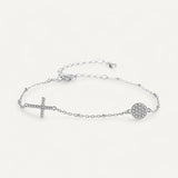 Minimalist Beaded Cross Bracelet