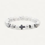 Precious Stone Cross Bracelet