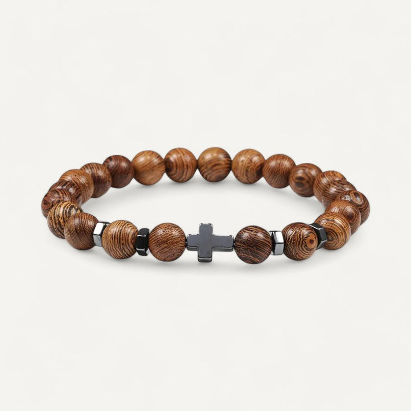 Precious Stone Cross Bracelet