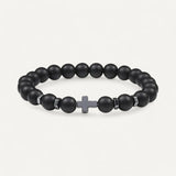 Precious Stone Cross Bracelet
