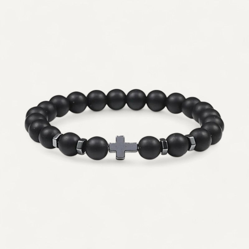 Precious Stone Cross Bracelet