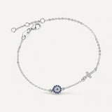 Cross and Evil Eye Bracelet