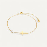 Minimalist Cross Bracelet for Women