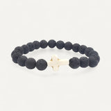 Natural Stone Christian Cross Bracelet