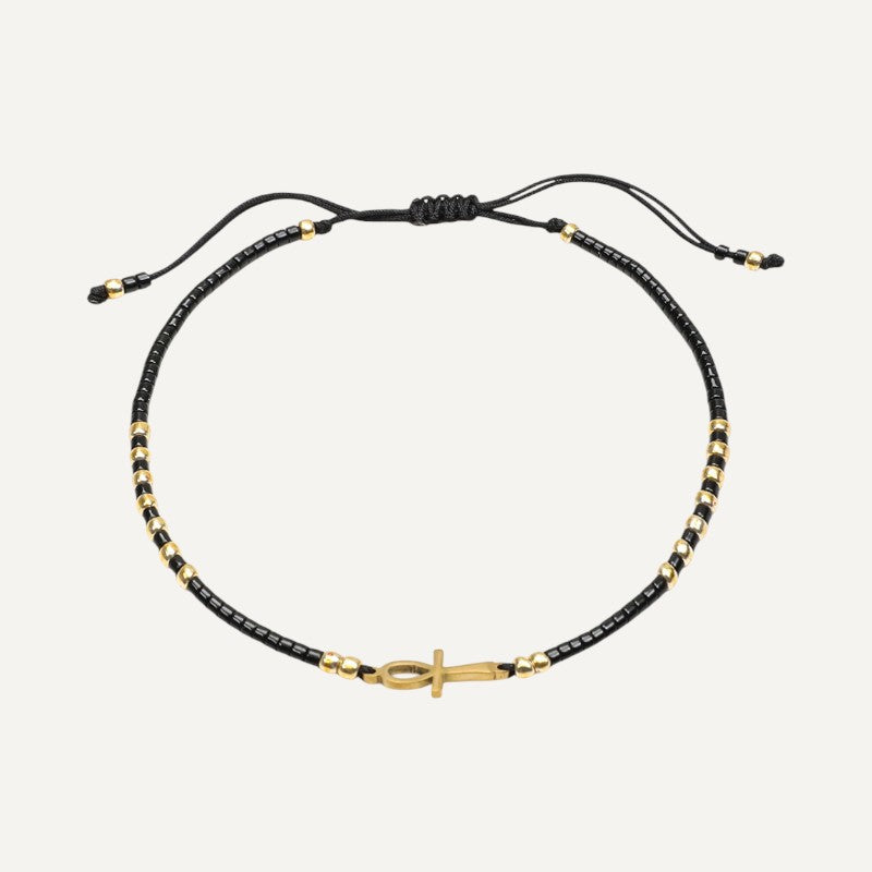 Egyptian Cross Charm Bracelet