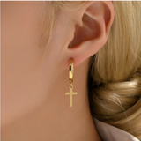 Simple Cross Earrings