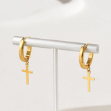 Simple Cross Earrings