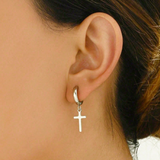Simple Cross Earrings