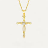 Heart Cross Necklace