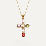 Colorful Cross Necklace