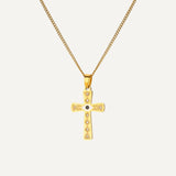 Shiny Gold Cross Necklace