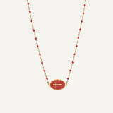 Celestial Elegance Cross Necklace