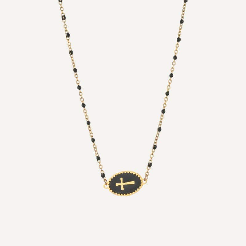 Celestial Elegance Cross Necklace
