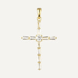 Elegant Crystal Cross Necklace for Women
